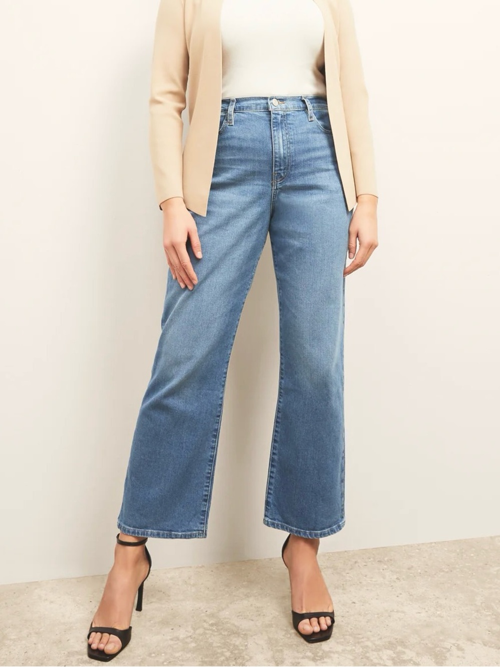 FRAME // Le Jane Ankle  straight leg jeans - Deepwater wash size 28